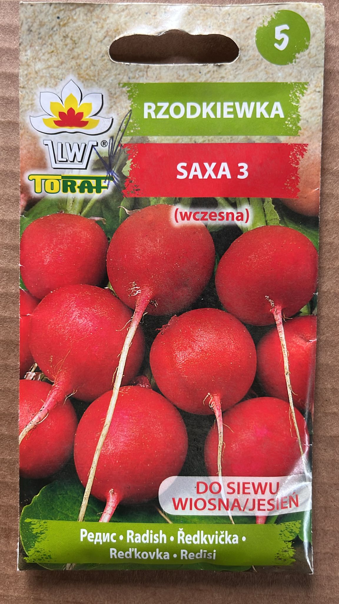 Semințe de ridichi SAXA 3, 10 g, Toraf