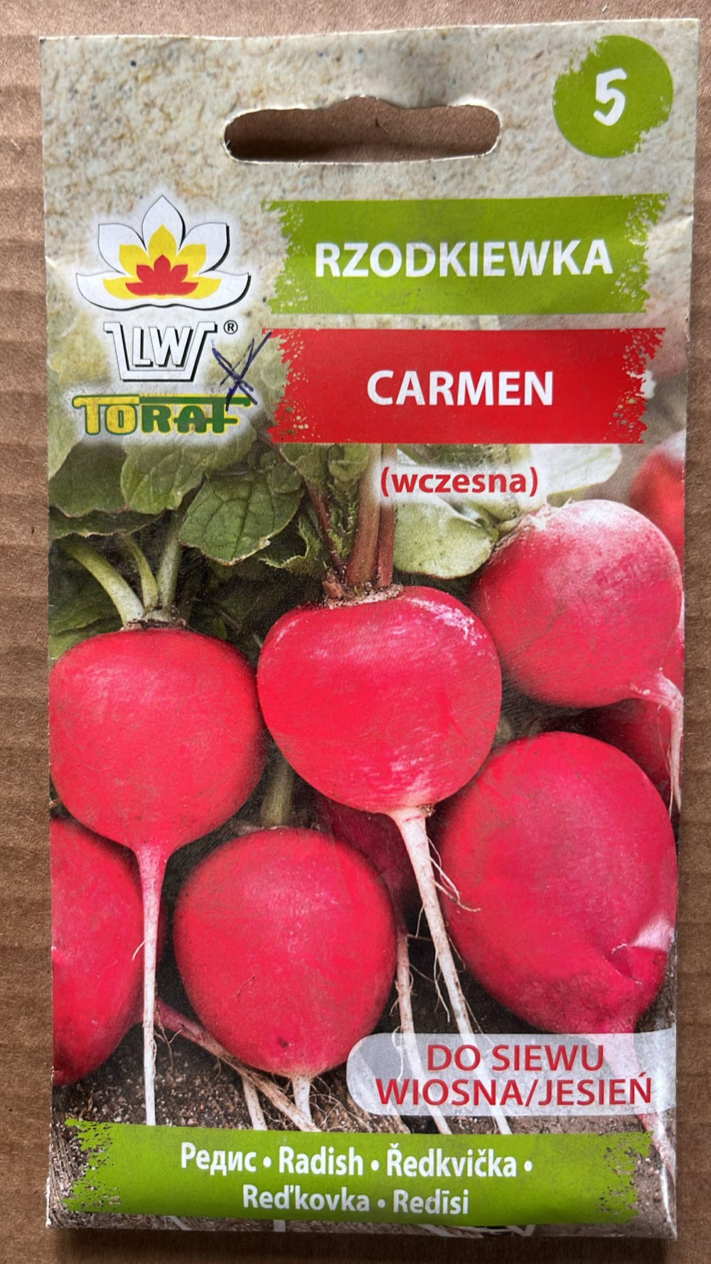 Semințe de ridichi CARMEN, 10 g, Toraf