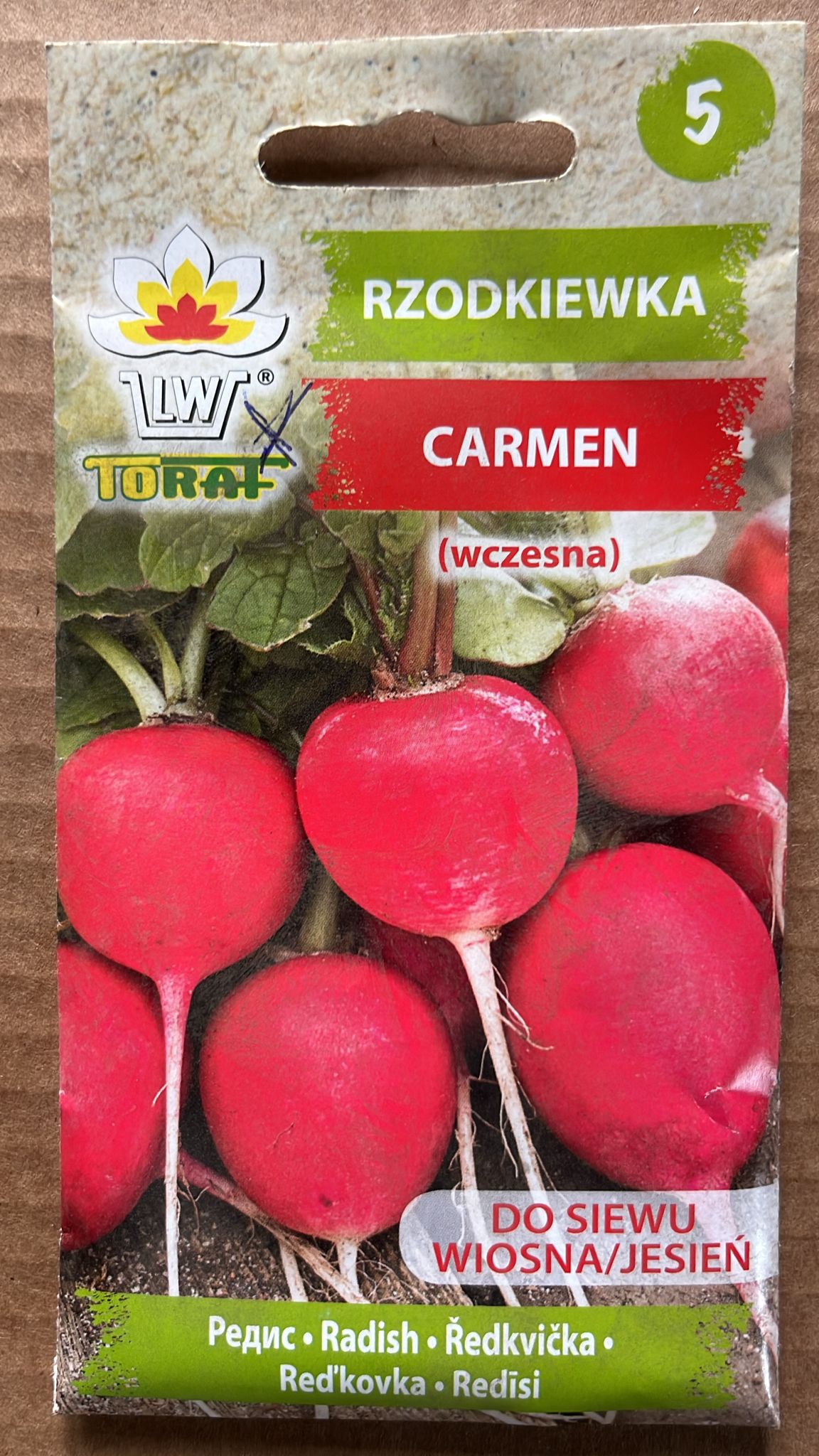 Semințe de ridichi CARMEN, 10 g, Toraf