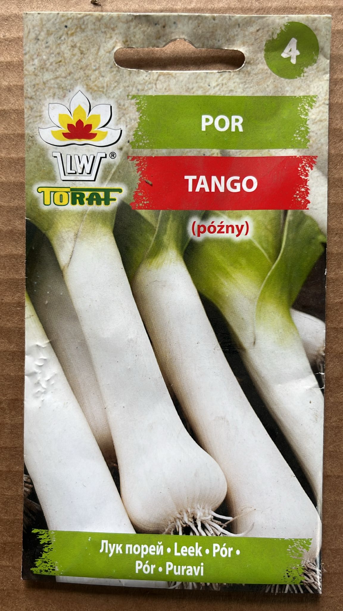 Semințe de praz TANGO, 1 g, Toraf