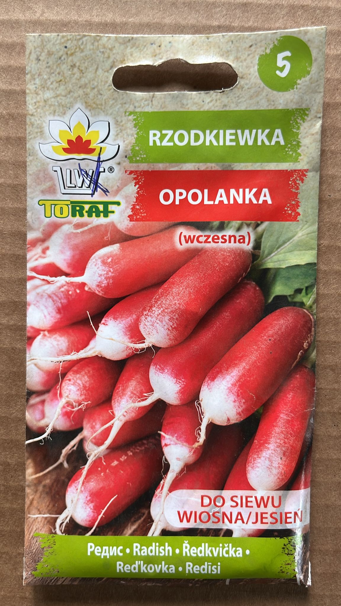 Semințe de ridichi OPOLANKA, 10 g, Toraf