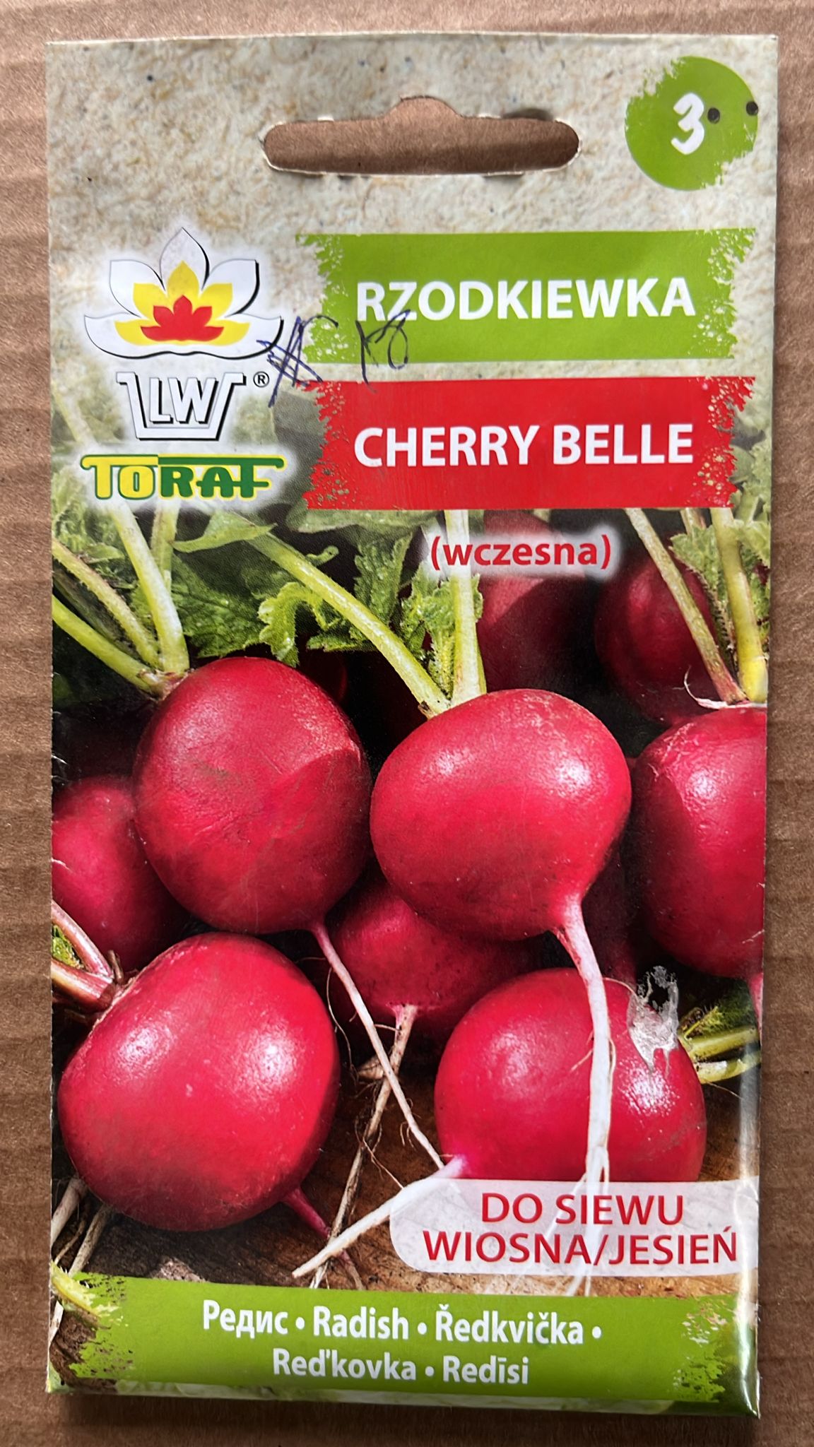 Semințe de ridichi CHERRY BELLE, 10 g, Toraf