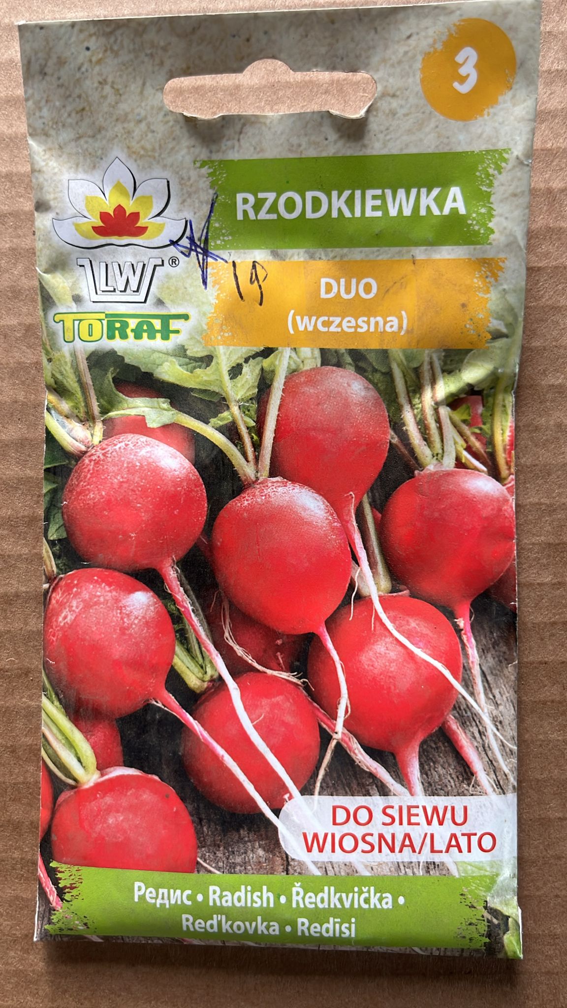 Semințe de ridichi DUO, 10 g, Toraf