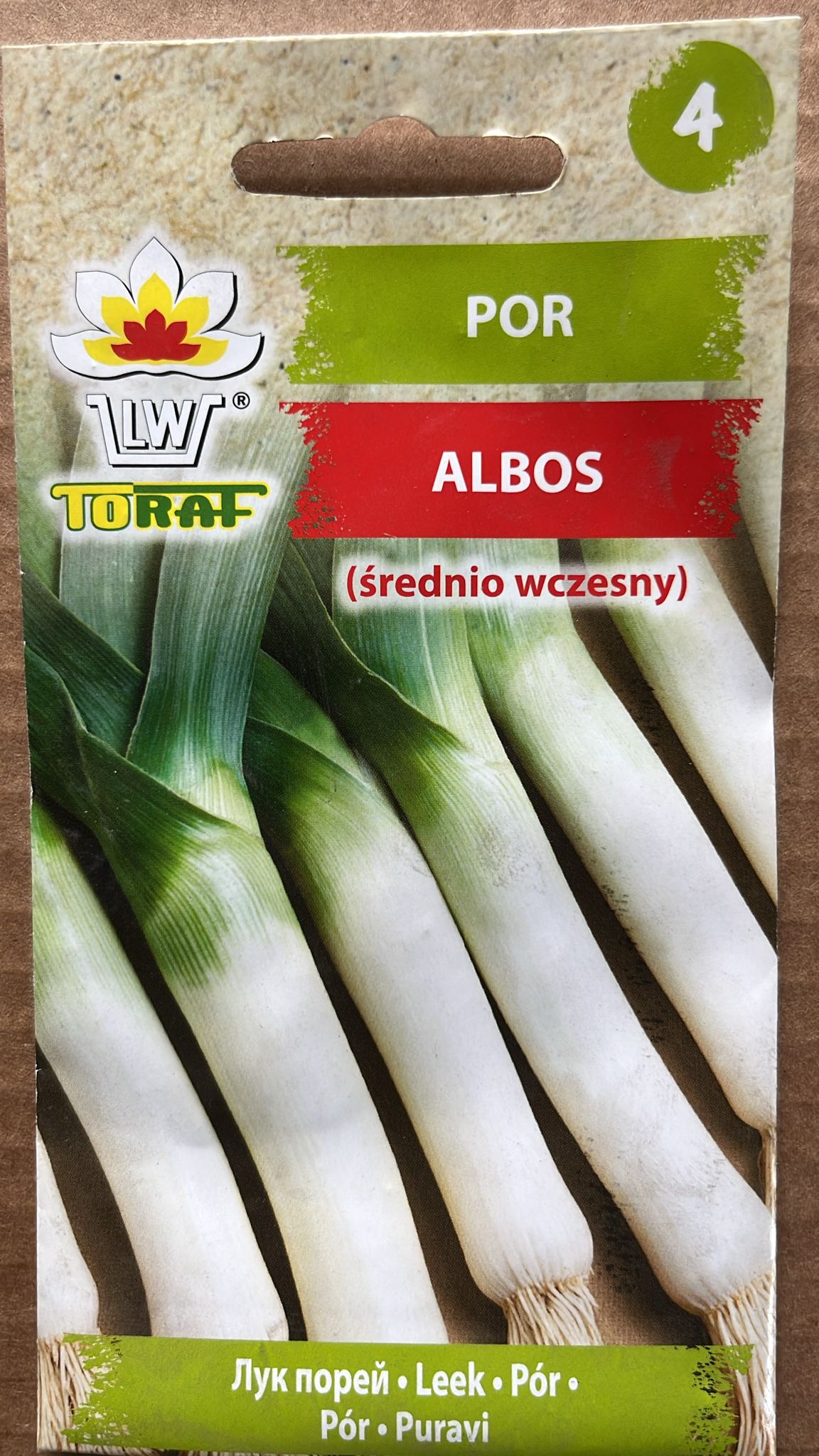 Semințe de praz ALBOS, 1 g, Toraf