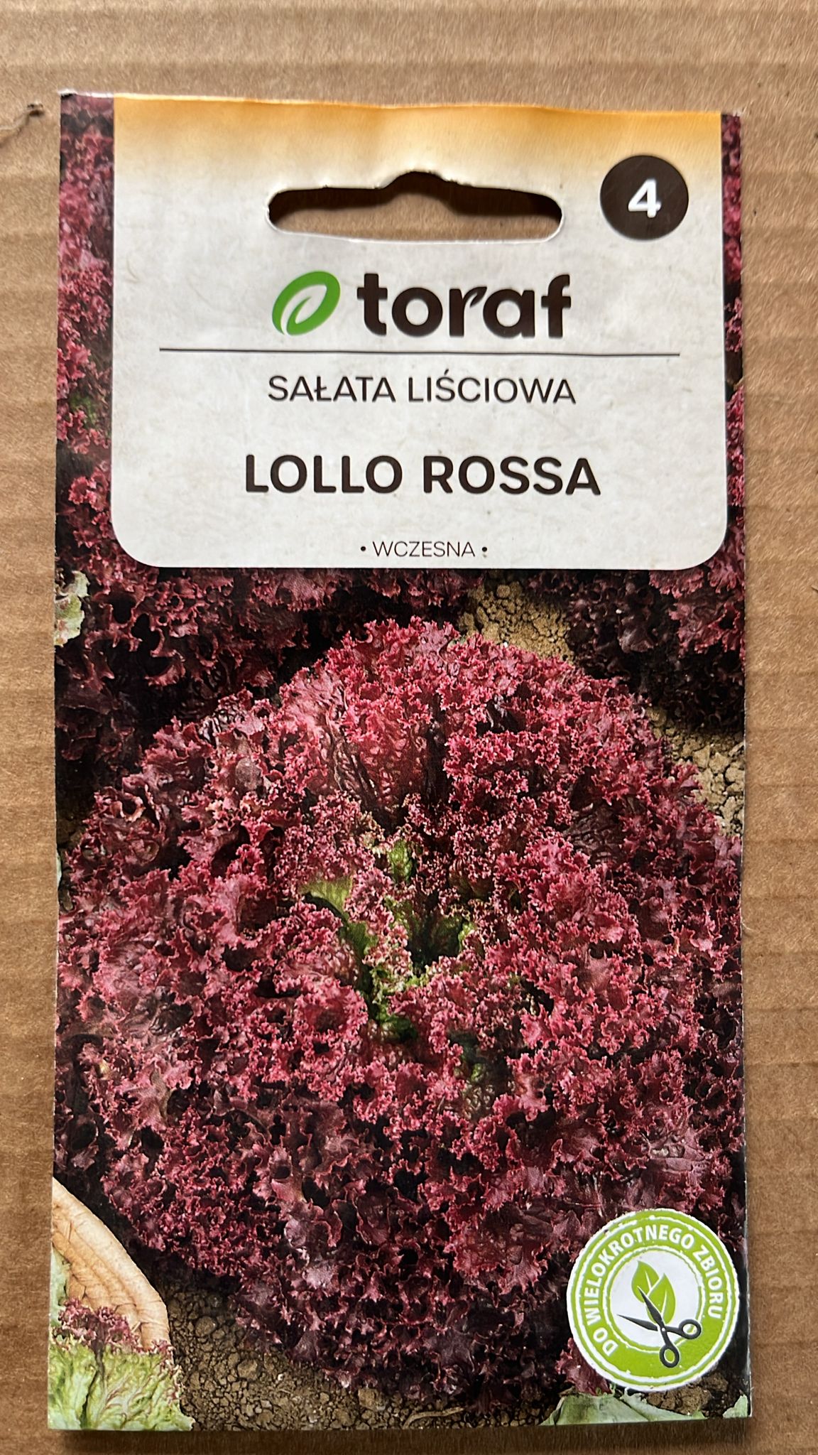Semințe de salată LOLLO ROSSA, 1 g, Toraf