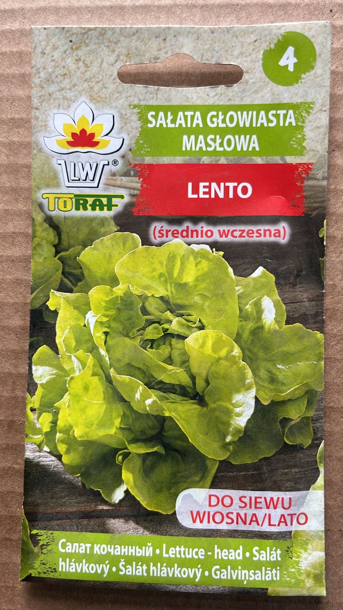 Semințe de salată LENTO, 1 g, Toraf