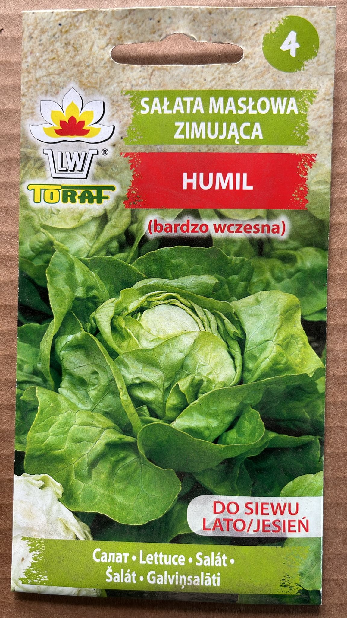 Semințe de salată HUMIL, 1 g, Toraf