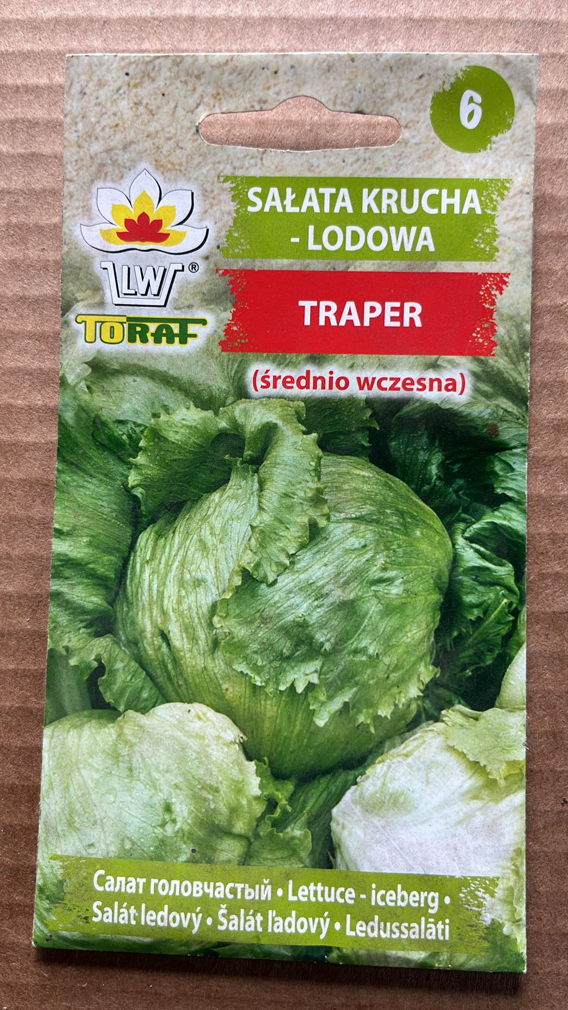 Semințe de salată TRAPER, 1 g, Toraf