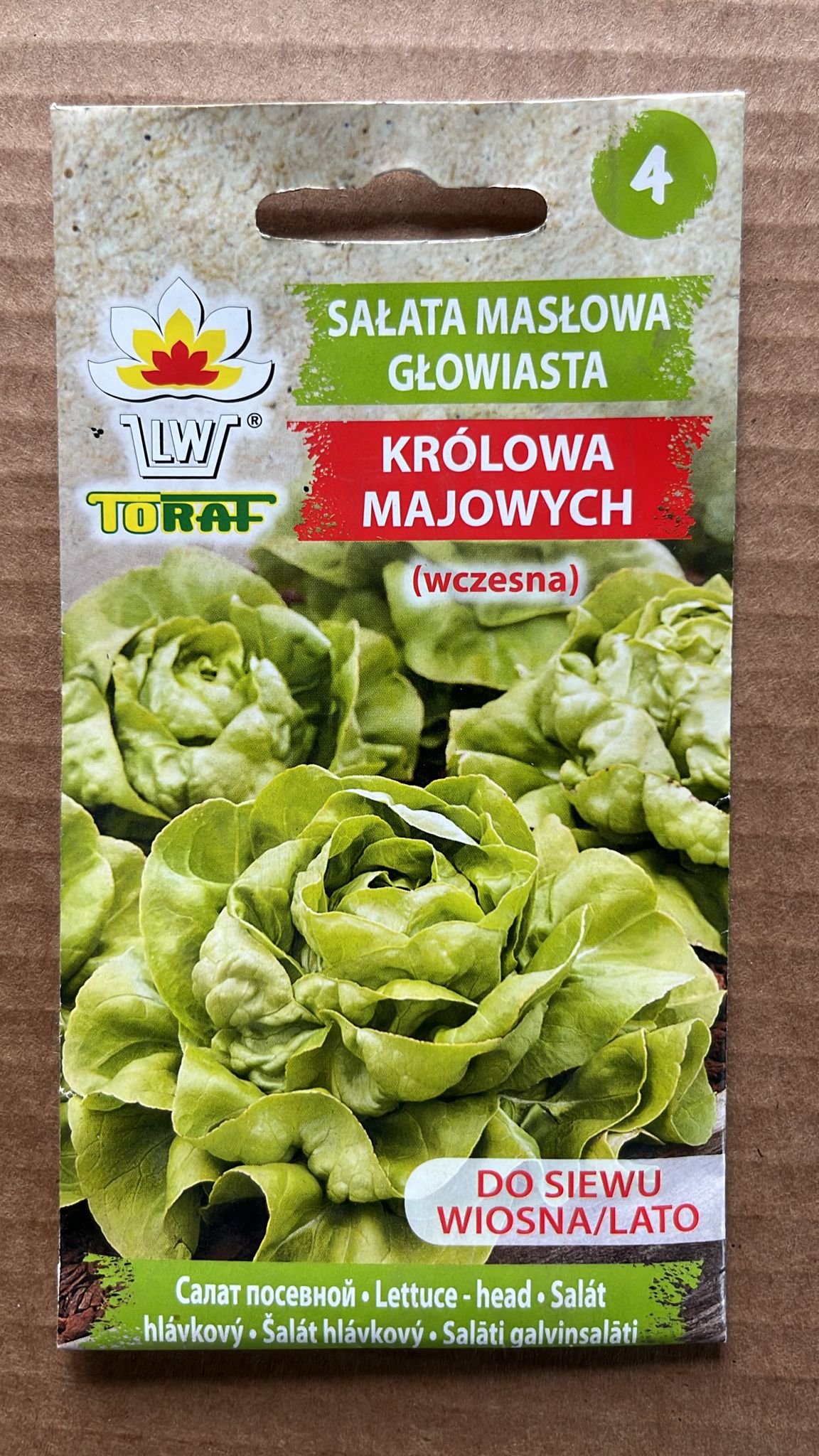 Semințe de salată KRÓLOWA MAJOWYCH, 2 g, Toraf