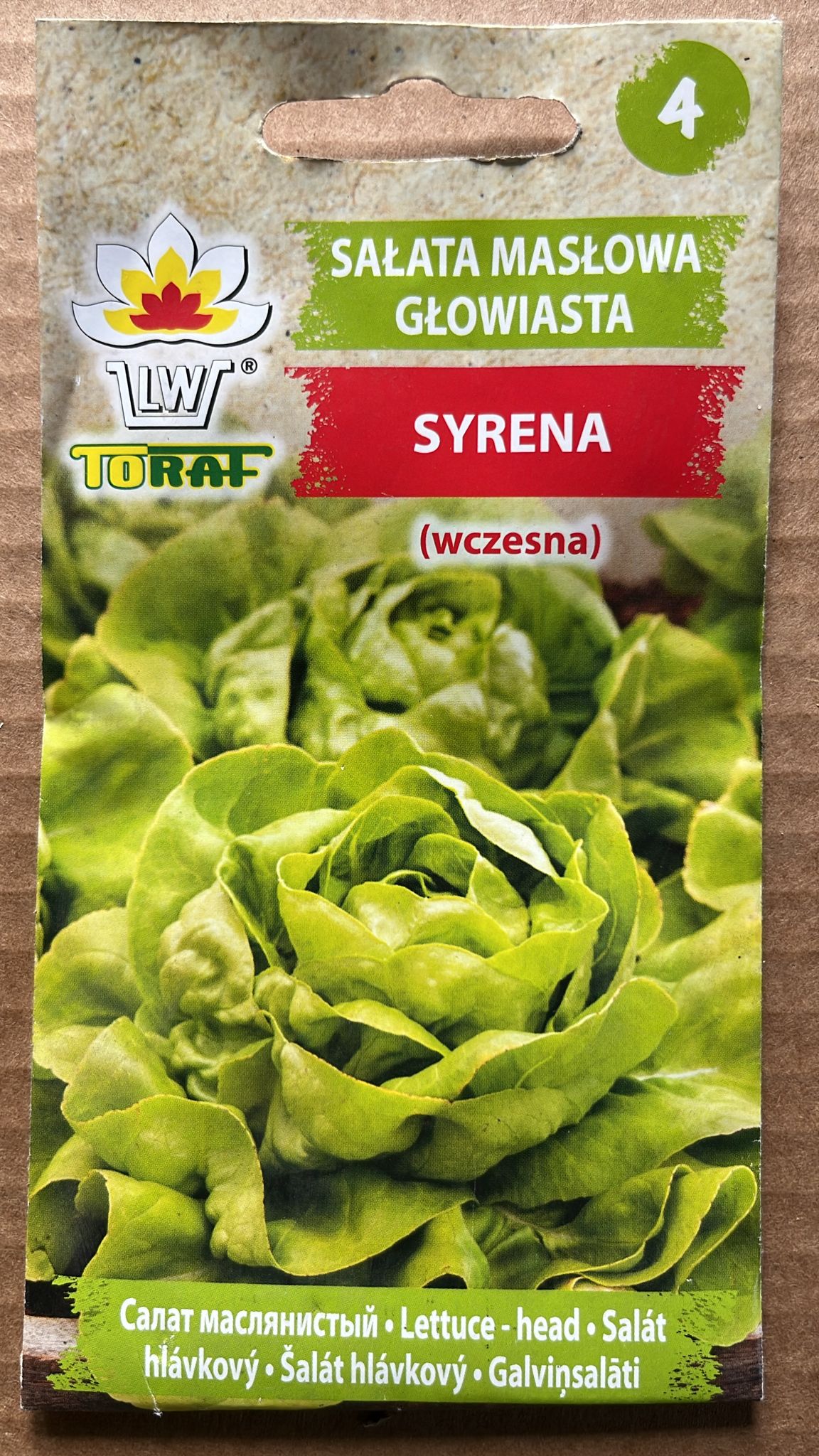 Semințe de salată SYRENA, 1 g, Toraf