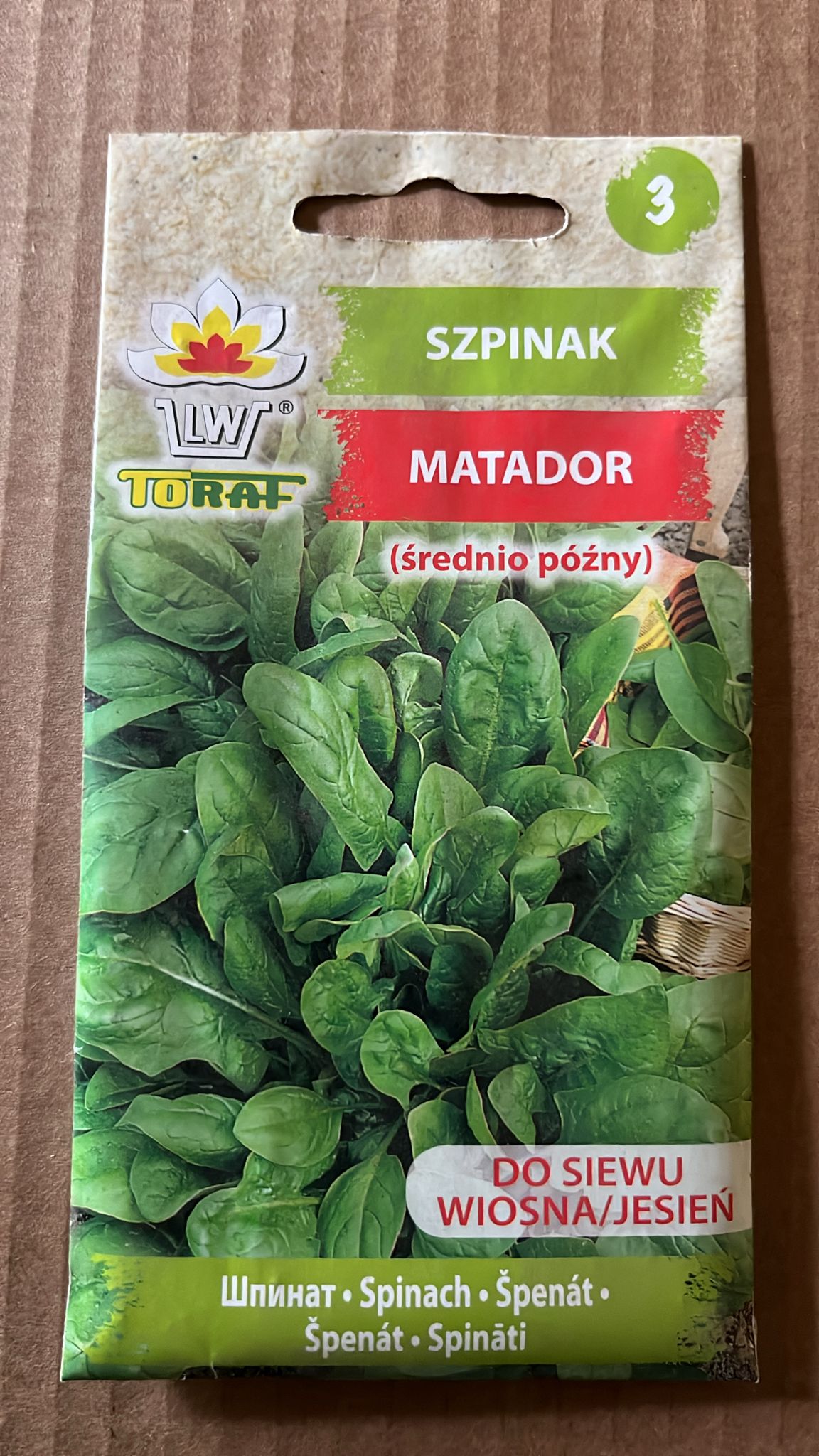 Semințe de spanac Matador, 5g, Toraf