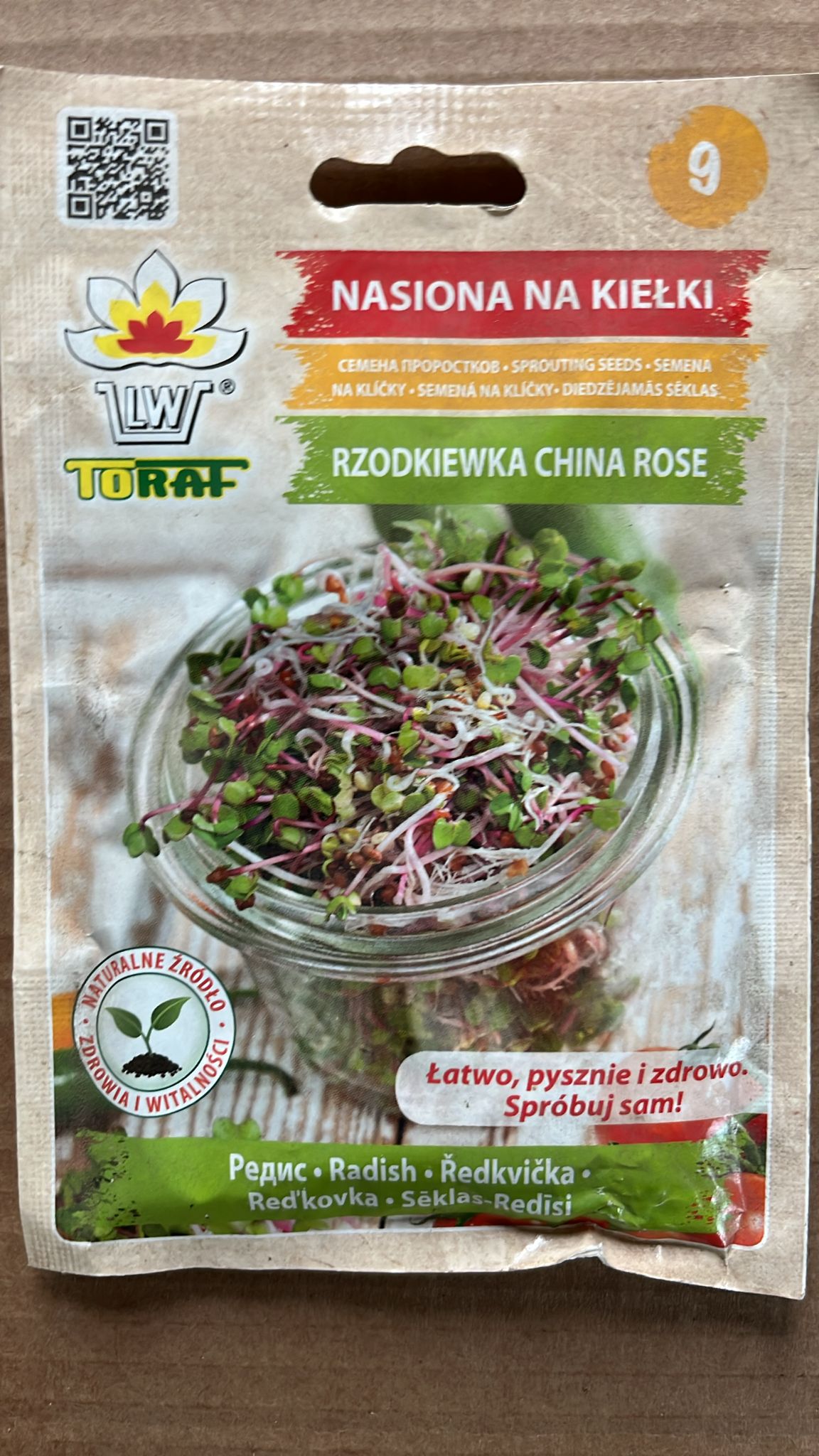 Semințe pentru germeni de ridiche CHINA ROSE, 20g, Toraf