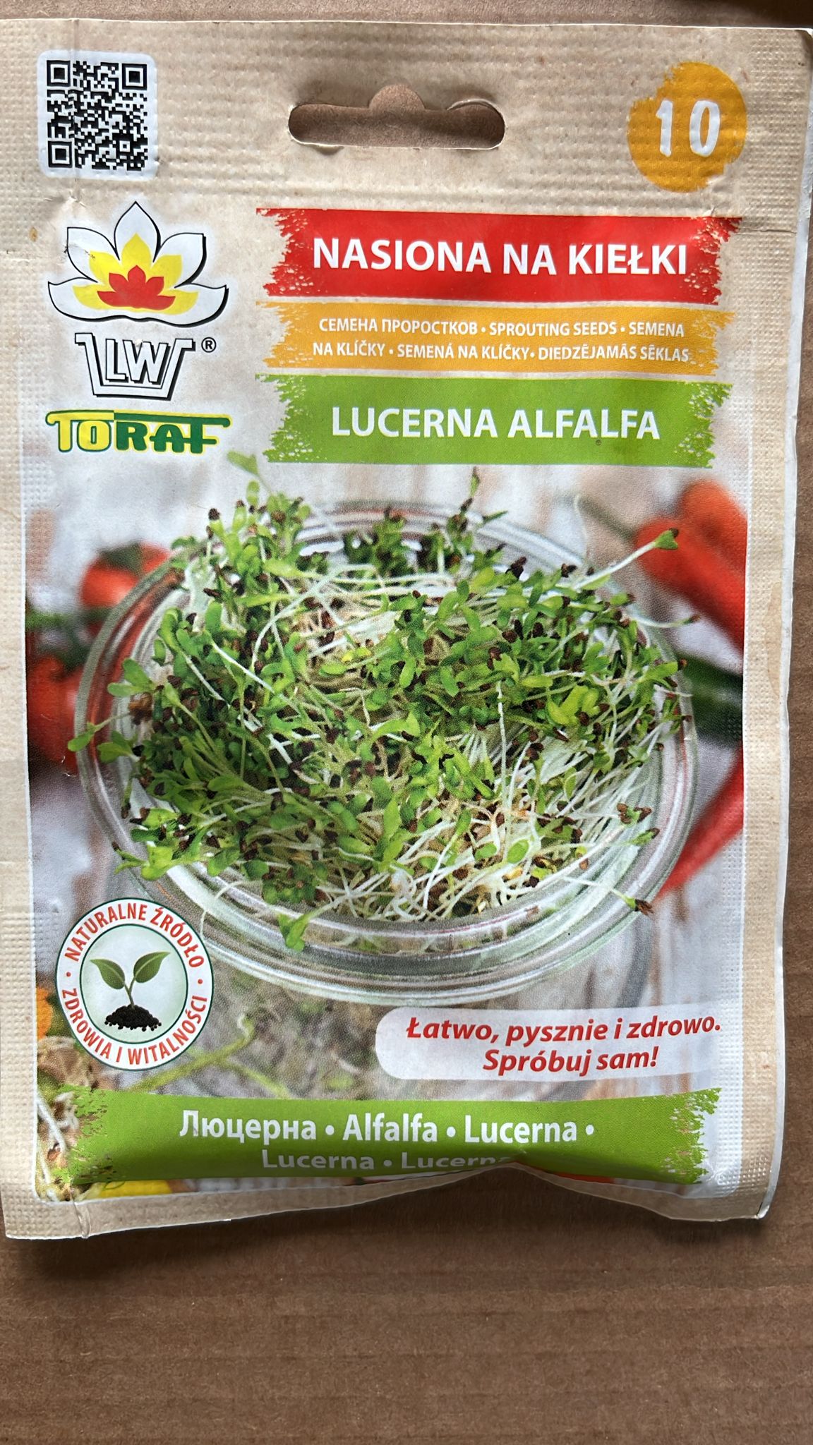 Semințe pentru germeni de lucernă ALFALFA, 20g, Toraf