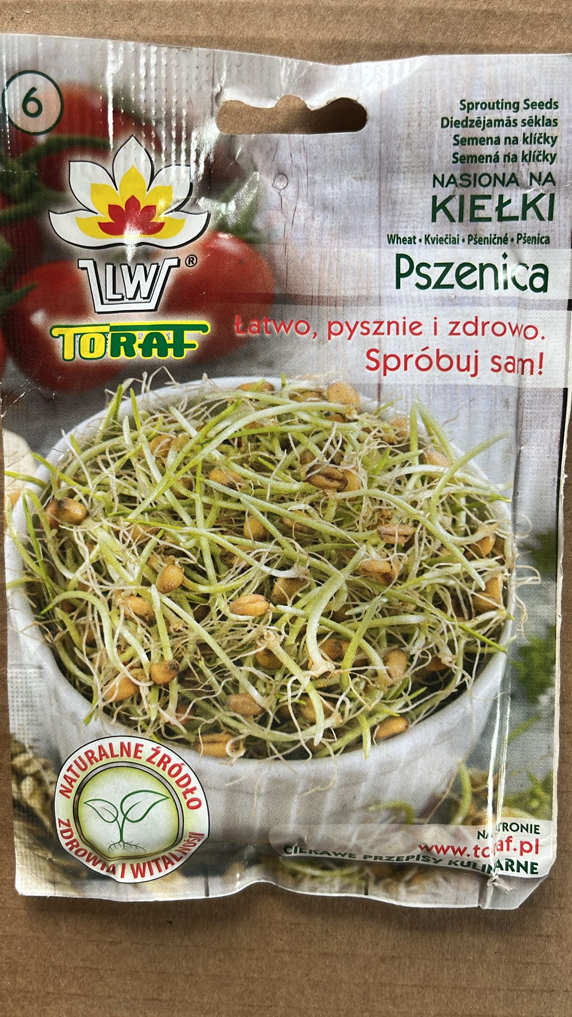 Semințe Kiełki Pszenica, 50g, Toraf