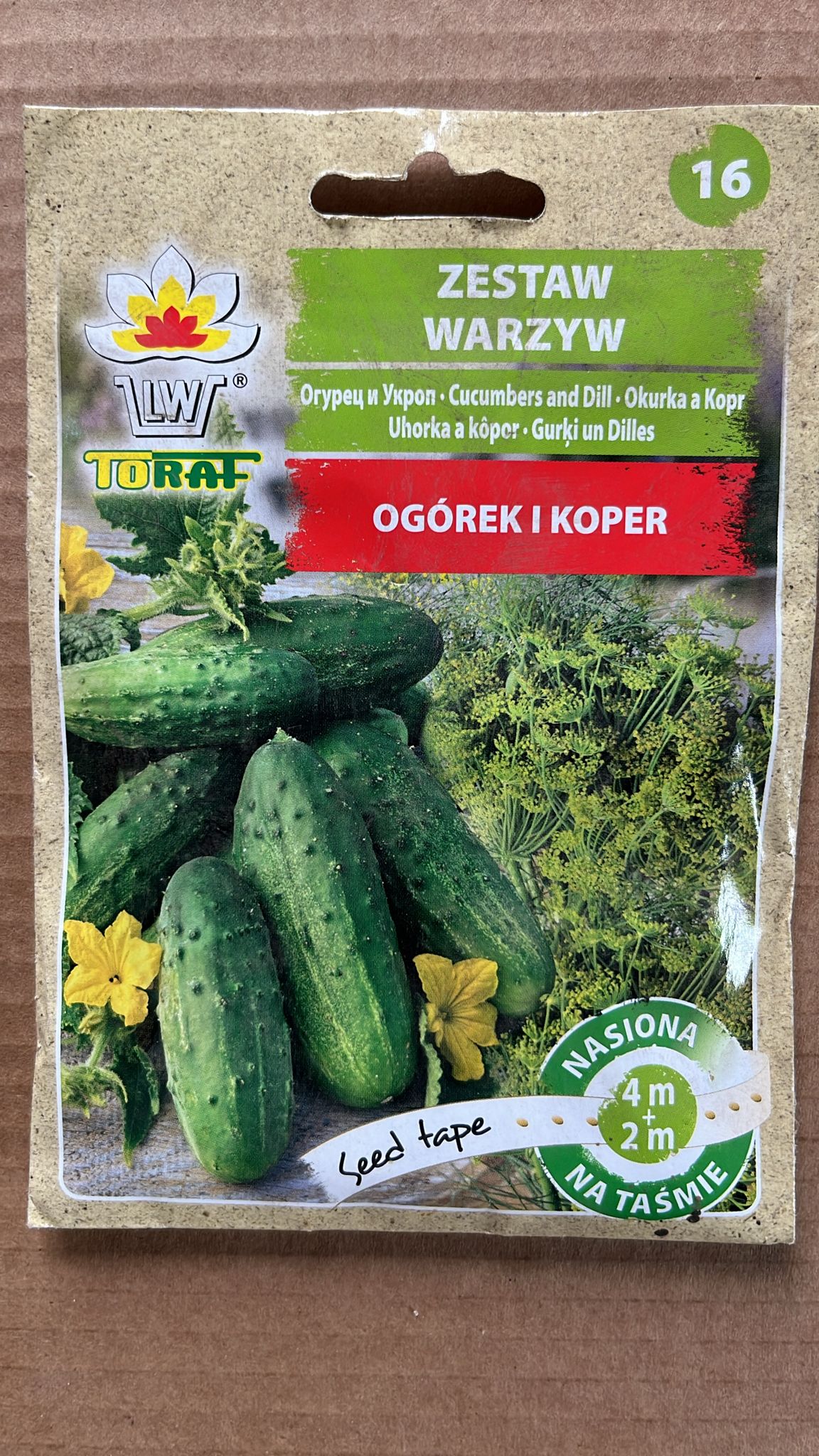Semințe Ogórek 1 Koperta, Toraf