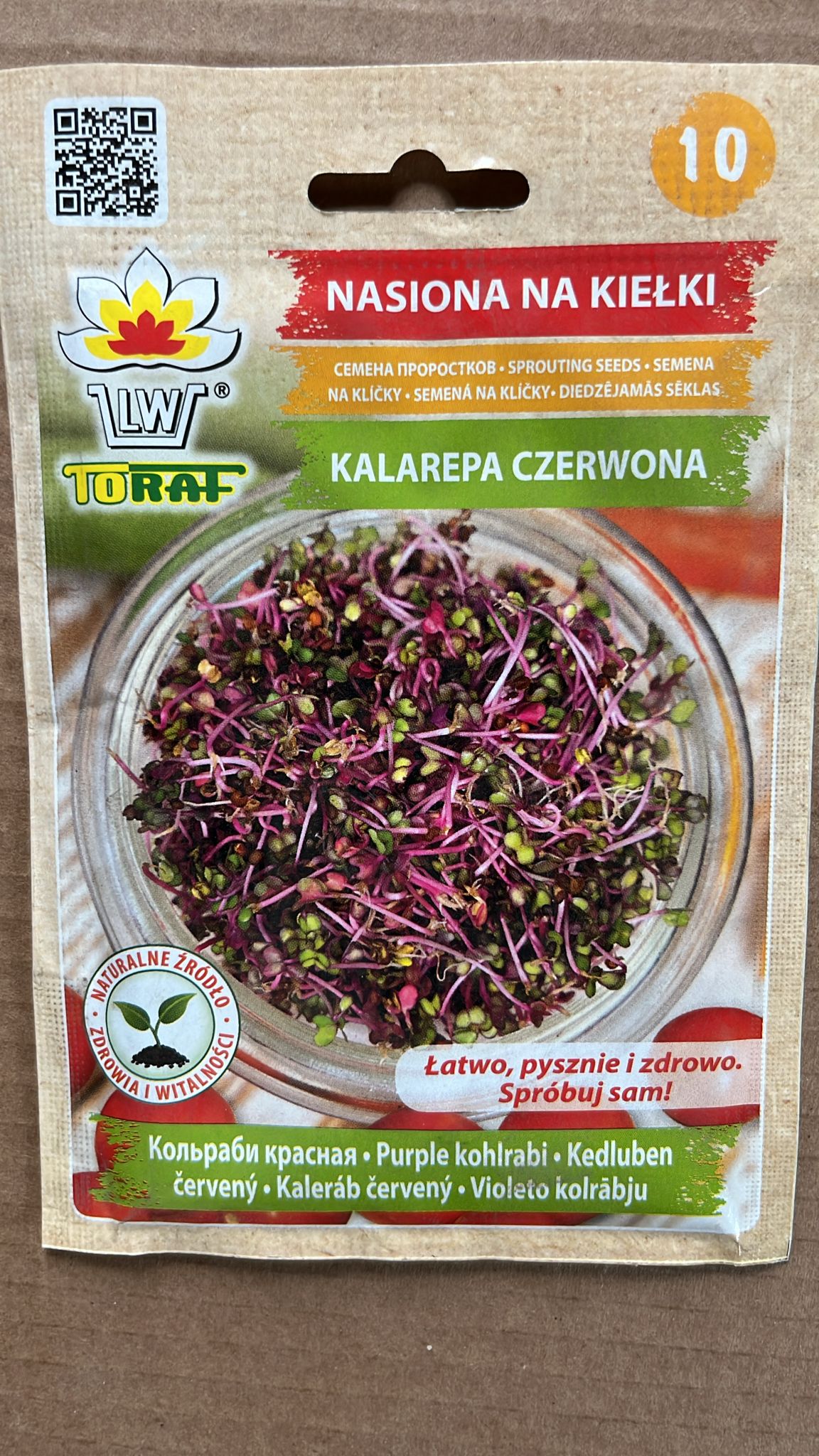 Semințe pentru germeni de gulie CZERWONA, 10g, Toraf