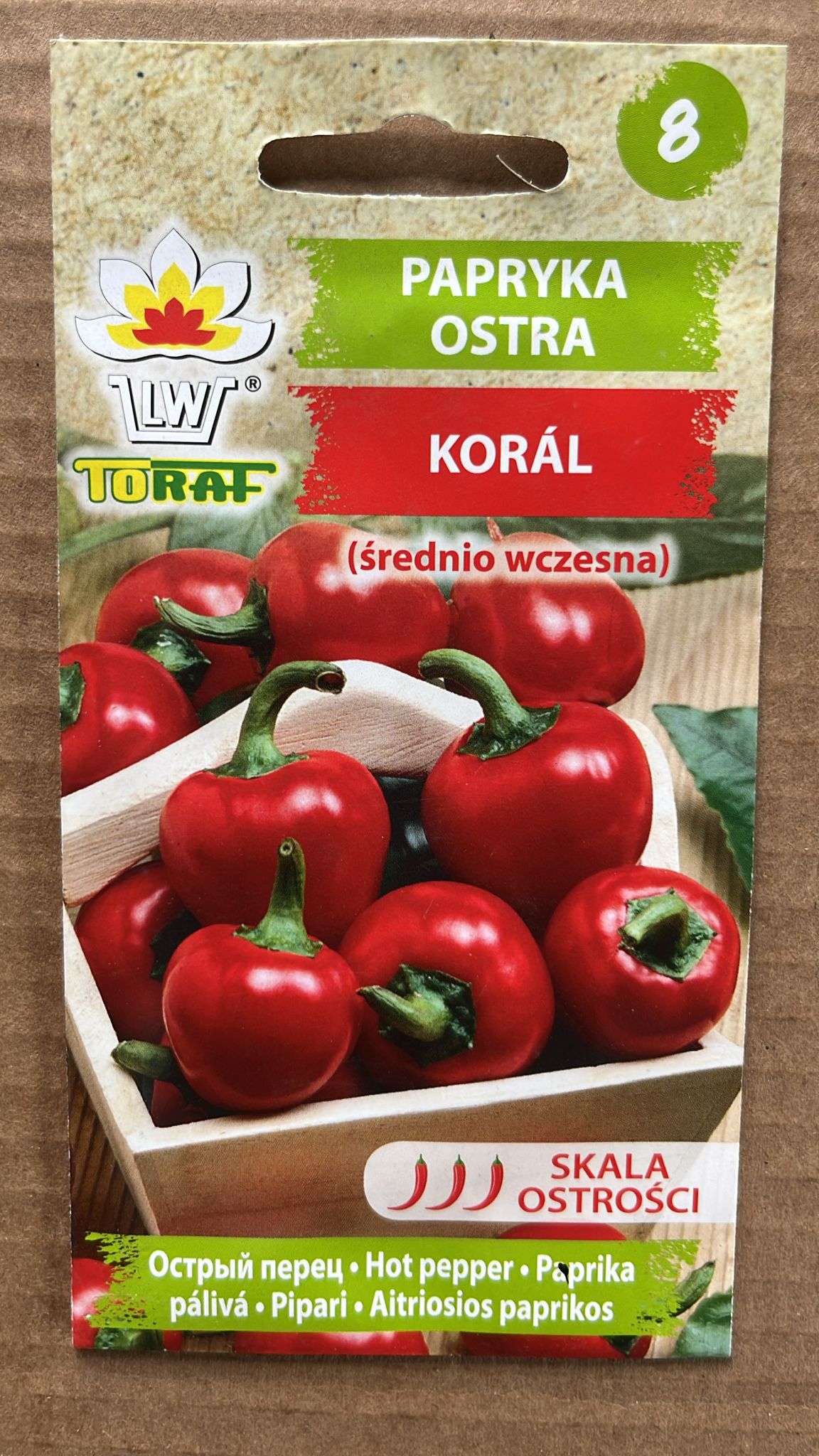 Semințe de ardei KORAL, 0,3g, Toraf