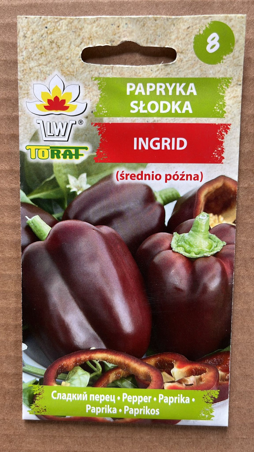 Semințe de ardei INGRID, 0,3g, Toraf
