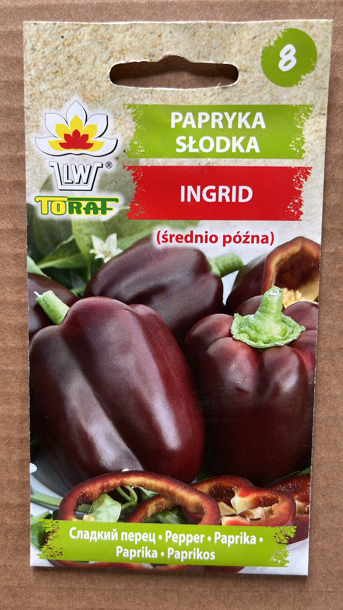 Semințe de ardei INGRID, 0,3g, Toraf