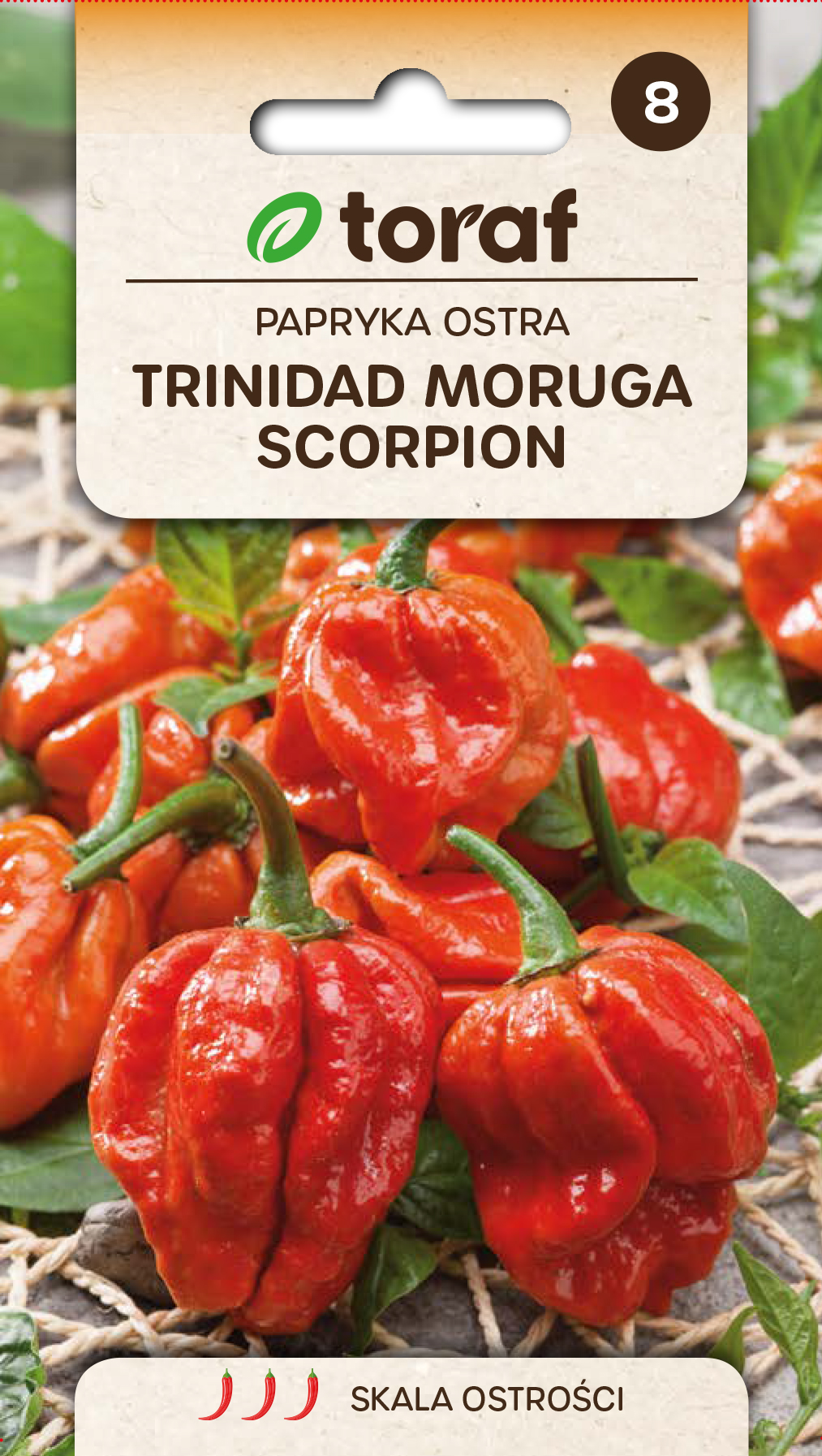 Semințe de ardei TRINIDAD MORUGA SCORPION, 0,05g, Toraf