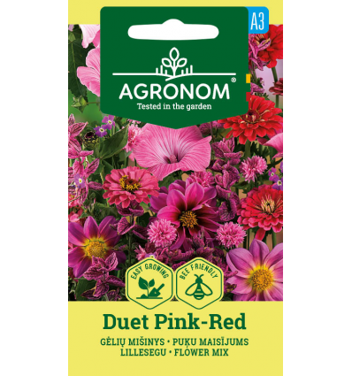 Amestec semințe de flori Duet Pink-Red