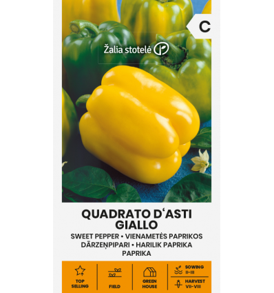 Ardei Sweet Quadrato D'Asti Giallo